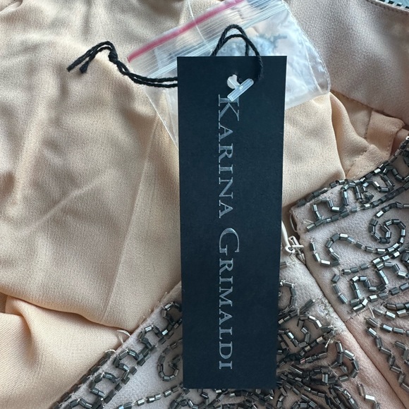 Karina Grimaldi Nude Beaded Mini Skirt - Picture 7 of 10